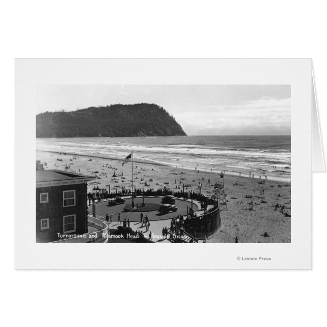 Zaaier, oregon Beach Scene uit luchtfoto (Voorkant Horizontaal)