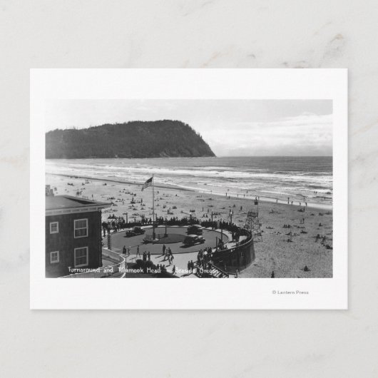 Zaaier, oregon Beach Scene uit luchtfoto Briefkaart (Voorkant)