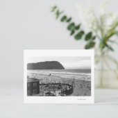 Zaaier, oregon Beach Scene uit luchtfoto Briefkaart (Staand voorkant)