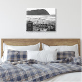 Zaaier, oregon Beach Scene uit luchtfoto Canvas Afdruk (Insitu (Slaapkamer))