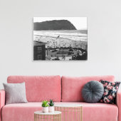 Zaaier, oregon Beach Scene uit luchtfoto Canvas Afdruk (Insitu (Woonkamer))