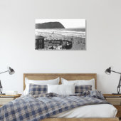 Zaaier, oregon Beach Scene uit luchtfoto Canvas Afdruk (Insitu (Slaapkamer))