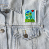 Zaaier van dromen vierkante button 5,1 cm (In situ)
