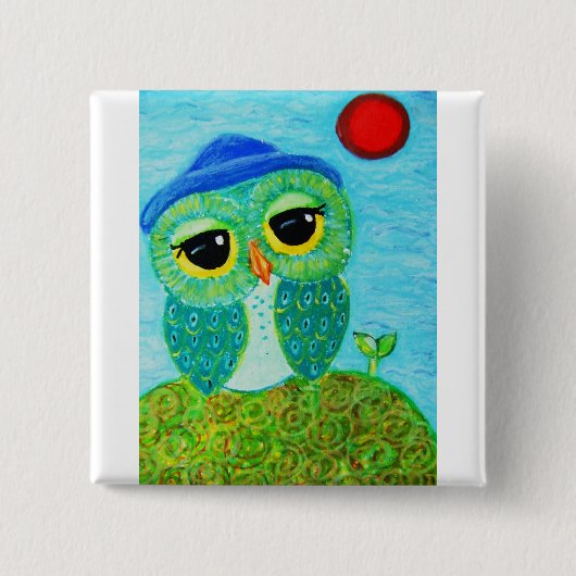 Zaaier van dromen vierkante button 5,1 cm (Voorkant)