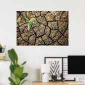 zaaigoed op aarde poster (Thuiskantoor)