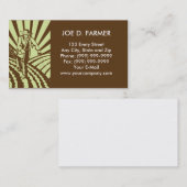 zaaigoed van landbouwers visitekaartje (Voorkant / Achterkant)