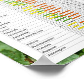 Zaaikalender bloemen poster (Hoek)