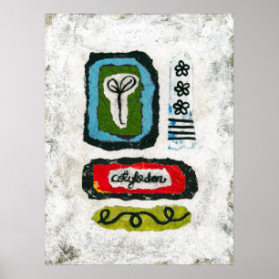 Zaailende Cotyledon Poster Wall Art - Abstracte ku