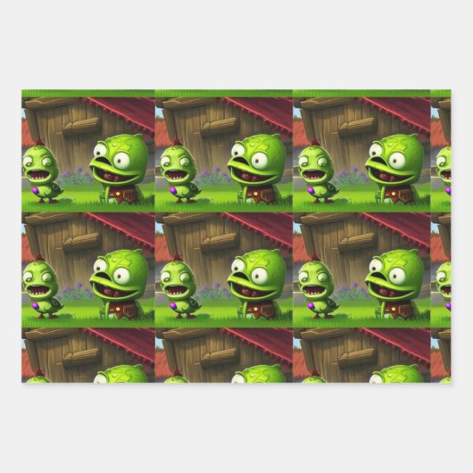 zaailingen inpakpapier vel (Voorkant)