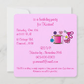 Zaaivaartuigen Birthday Party Kaart (Achterkant)