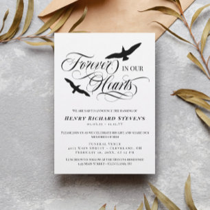 Zaaivogels voor altijd in ons hart Foto begrafenis Kaart