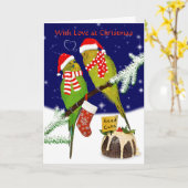 Zaakeker Kerstkaart (Bewerk Je Eigen Bericht) Kaart (Gele Bloem)