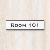 Zaal Aantal Deuren Onderteken Hotel Kantoor Deurbordje (Voorkant)