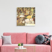 Zaal bloemen van Childe Hassam,  Kunst Canvas Afdruk (Insitu (Woonkamer))