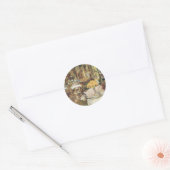 Zaal bloemen van Childe Hassam,  Kunst Ronde Sticker (Envelop)