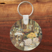 Zaal bloemen van Childe Hassam,  Kunst Sleutelhanger (Voorkant)