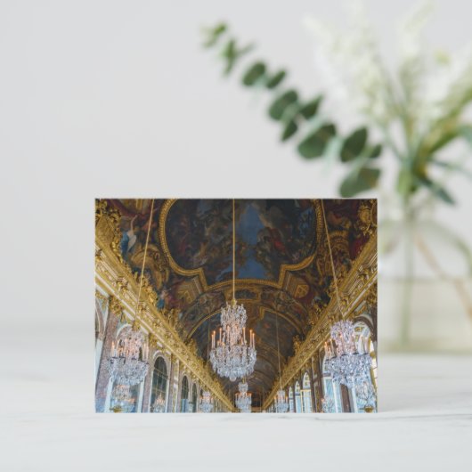 Zaal der Spiegel in het Kasteel van Versailles Briefkaart (Staand voorkant)