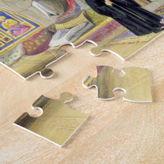 Zaal in een Armeens Convent in Jeruzalem (kleur) Legpuzzel (Zijkant)