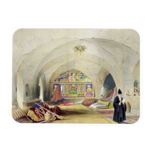 Zaal in een Armeens Convent in Jeruzalem (kleur) Magneet