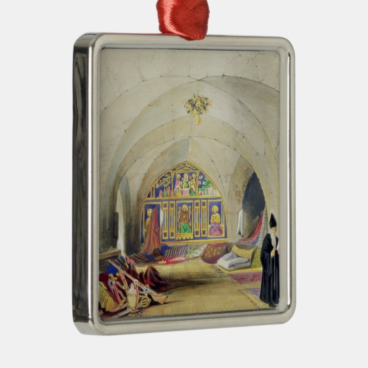 Zaal in een Armeens Convent in Jeruzalem (kleur) Metalen Ornament (Rechts)