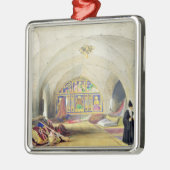 Zaal in een Armeens Convent in Jeruzalem (kleur) Metalen Ornament (Links)