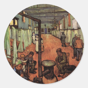 Zaal in het ziekenhuis in Arles door Vincent van G Ronde Sticker