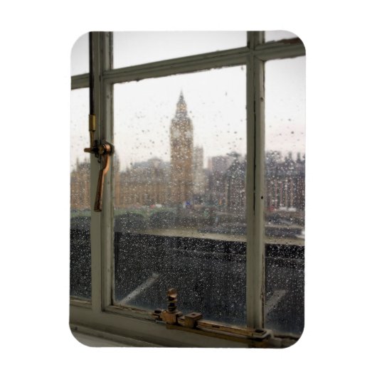 Zaal met een Uitzicht - Big Ben - London Magnet Magneet (Verticaal)