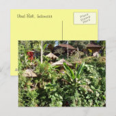 Zaal met een uitzicht, Ubud, Bali Indonesia Briefkaart (Voorkant / Achterkant)