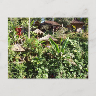 Zaal met een uitzicht, Ubud, Bali Indonesia Briefkaart