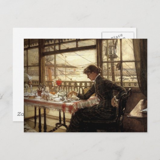 Zaal met een Uitzicht van de haven Briefkaart (Voorkant / Achterkant)