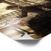 Zaal met een Uitzicht van de haven Foto Afdruk (Hoek)