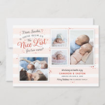Zaal op de Nice List Twin Birth Announding