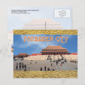 Zaal van Hoge Harmonie, Verboden Stad, China Briefkaart (Voorkant / Achterkant)