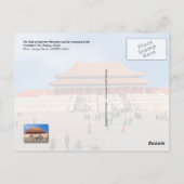 Zaal van Hoge Harmonie, Verboden Stad, China Briefkaart (Achterkant)