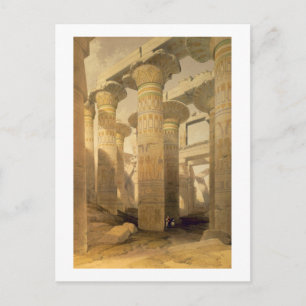 Zaal van Kolommen, Karnak, van "Egypte en Nubia", Briefkaart
