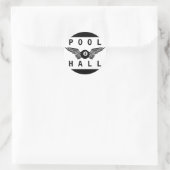 zaal voor vliegende bal ronde sticker (Tas)