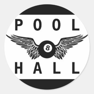 zaal voor vliegende bal ronde sticker