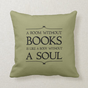 Zaal zonder boekenkaart, offerte kussen