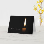 Zaalkaars voor condoleance kaart (Gele Bloem)