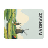 Zaandam Nederland Windmolens Reizen Magneet (Horizontaal)