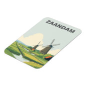 Zaandam Nederland Windmolens Reizen Magneet (Linkerzijde)