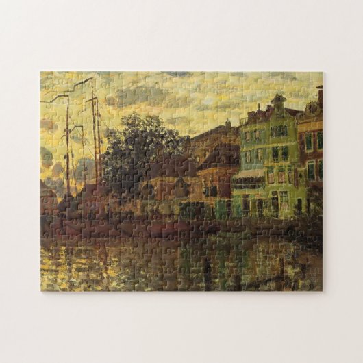Zaandam The Dike Evening Monet Fine Art Legpuzzel (Horizontaal)
