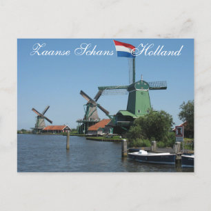 Zaanse Schans Holland Windmills Briefkaart