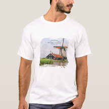 Zaanse Schans Molen Aquarel Nederlands Erfgoed