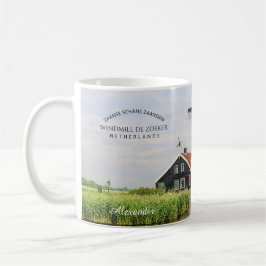 Zaanse Schans Molen Aquarel Nederlands Koffiemok