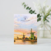 Zaanse Schans Nederland Windmolens | Reizen Briefkaart (Staand voorkant)