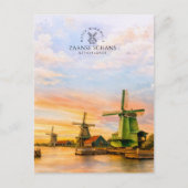 Zaanse Schans Nederland Windmolens | Reizen Briefkaart (Voorkant)