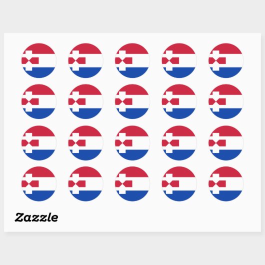 Zaanstad, Nederland Ronde Sticker (Vel)