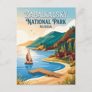 Zabaikalsky Nationaal Park Rusland Briefkaart
