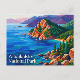 Zabaikalsky Nationaal Park Rusland Briefkaart